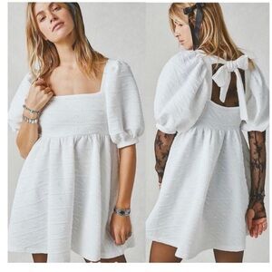 Free People Violet Dress in White